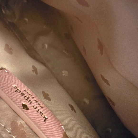 NWT! Kate Spade Pink Crossbody Bag w Metallic Sheen! Glitter bags no longer made - Picture 8 of 9